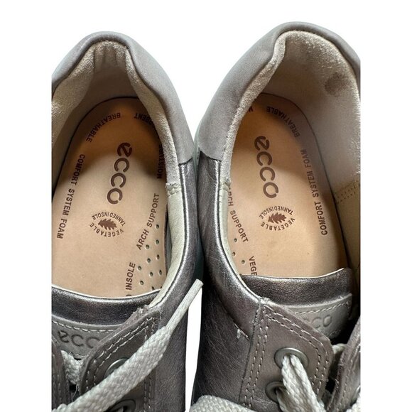 Ecco Chase II Tie in Moon Rock Metallic Sneaker - Picture 6 of 11